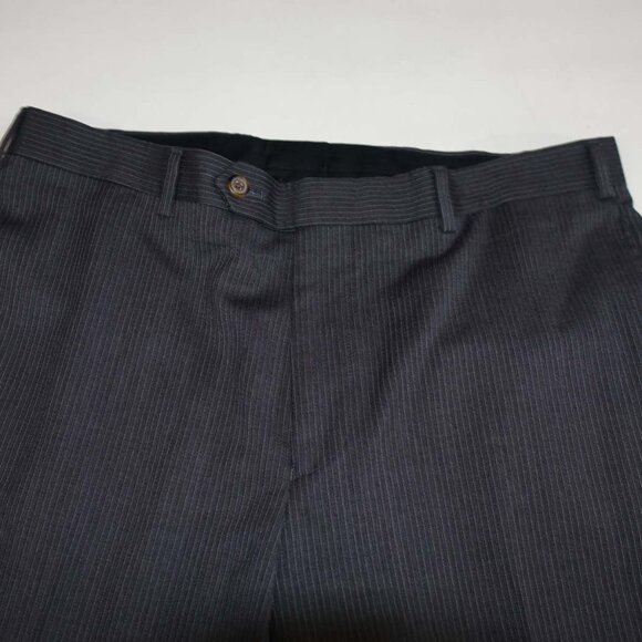 Brooks Brothers Men's Pinstripe 2 Button Suit Size 40 Regular 35 x 29 Gray Wool - Picture 3 of 14